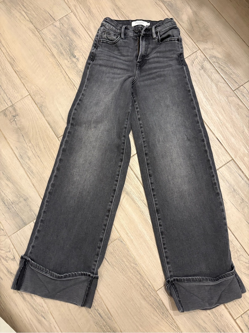 Hidden Los Angeles brand Wide Leg High-Rise Women's Jeans - Washed Black